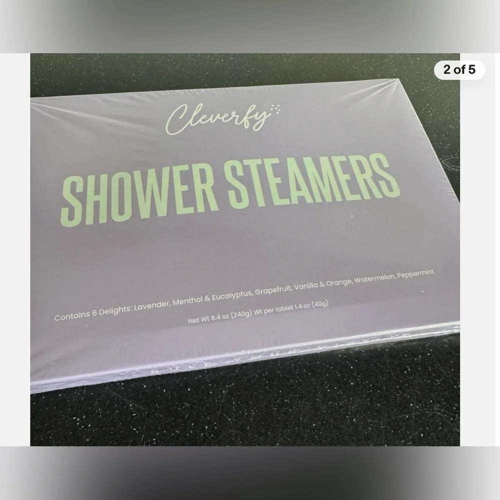 Cleverfy NWT Shower Steamers tablets dissolve in shower release essential oils